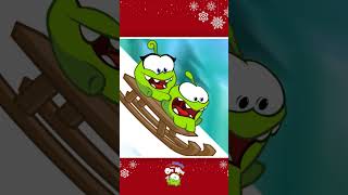 Om Nom und Om Nelle rutschen im Schnee ❄️ #shorts #omnom