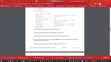 Lab - View Network Device MAC Addresses ( 7.2.7)