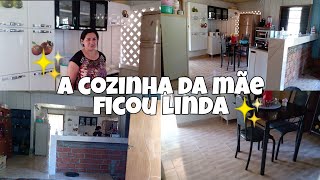 MOSTREI COMO FICOU A COZINHA DA MÃE DEPOIS DE REFORMADA