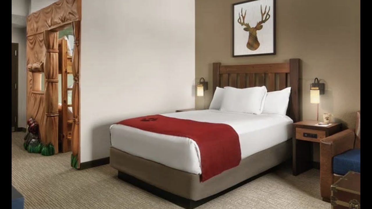 See inside the KidKamp bunk beds at the Great Wolf Hotel Lodge in