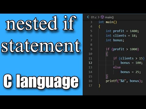 Nested If Statement in c language