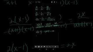 Solving Rational Equation Example 2   with voiceover