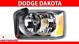 Player Profile DNA Motoring - 06-07 Dodge Dakota Headlight Chrome Clear