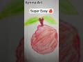 Easy Apple Drawing 🍎✨ | Anyone Can Draw This in 15 Seconds! #Shorts