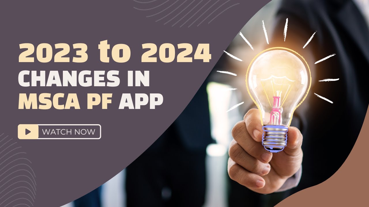 Outline Video Marie Curie Postdoctoral Fellowship: 2023 to 2024 (small) changes in the MSCA PF application