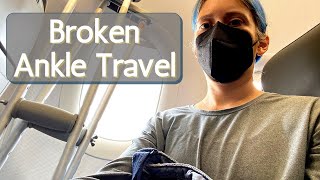 Traveling with a Broken Ankle - Tips For Flying, Visiting an Amusement Park, and the Zoo