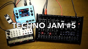 Techno Jam #5: Korg volca keys, drumlogue, 1010music bluebox