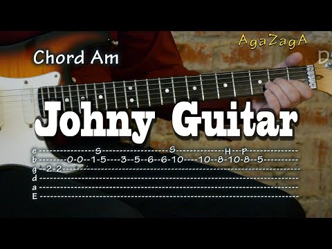 Johny Guitar - Tab x Chords, Guitar Lesson, Como Tocar, , Урок, Табулатуры