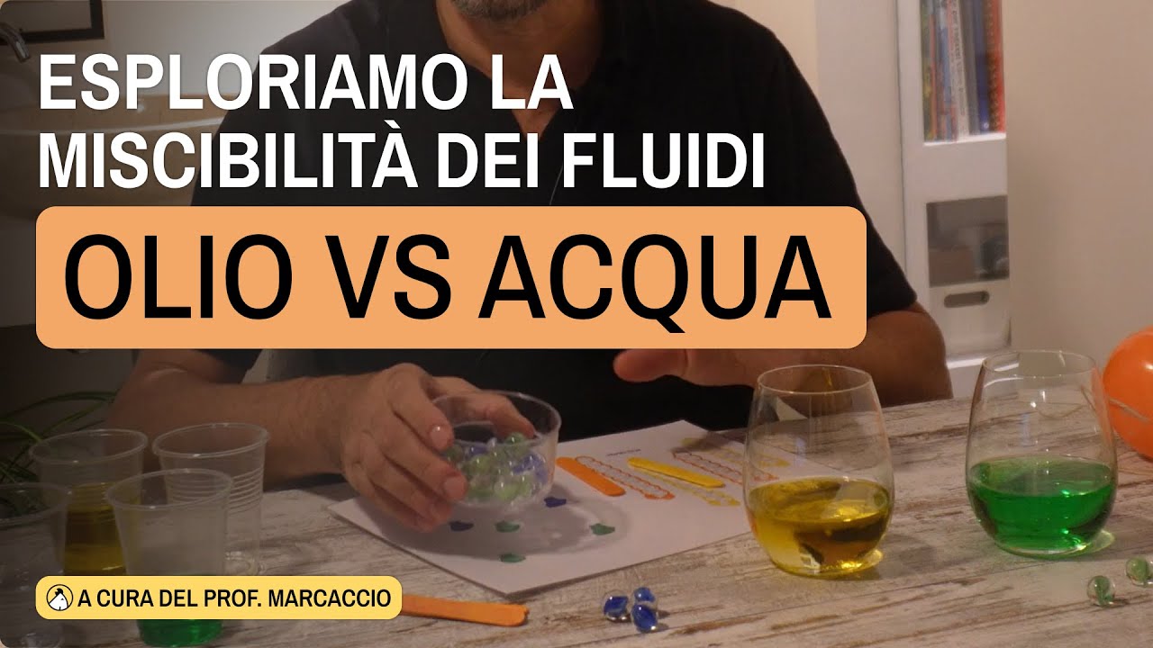 Acqua e olio non si mescolano! scopriamo il perchè...