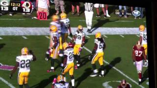 TRAMON WILLIAMS GETS HIT BY MIKE SELLERS