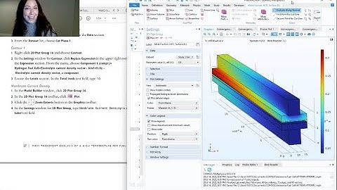Mass Transport Analysis of a Hydrogen PEM Fuel Cell COMSOL Tutorial