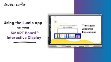 Using the Lumio app on your SMART interactive display