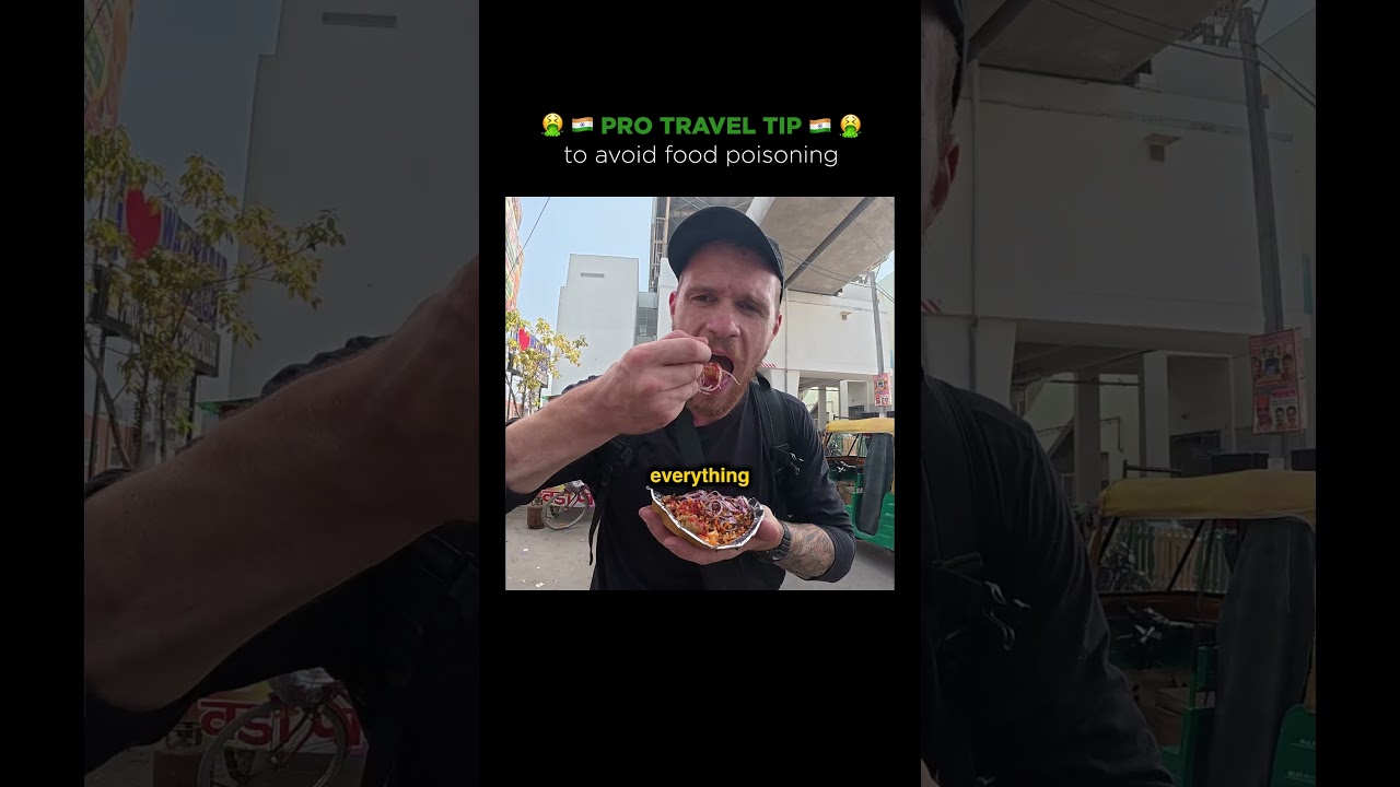 PRO TRAVEL TIP to avoid food poisoning 🇮🇳🤮