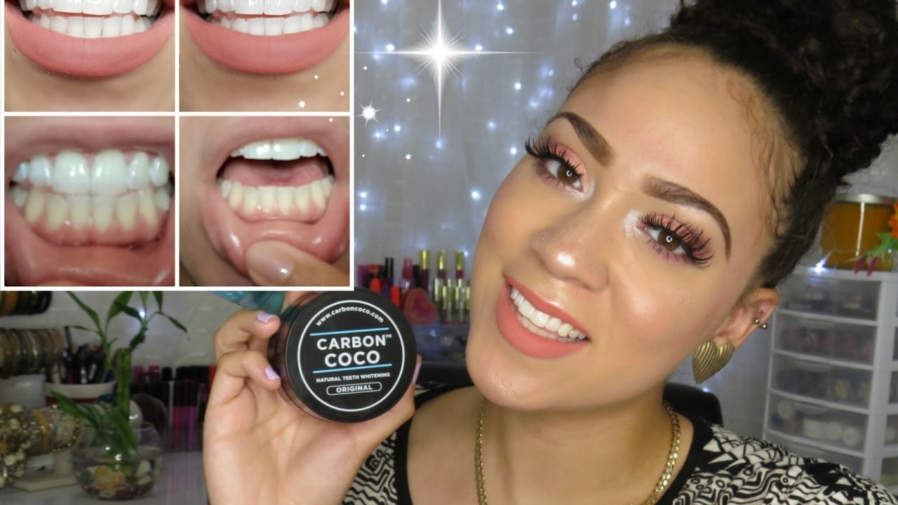 How I Whiten My Teeth CARBON COCO Review YouTube