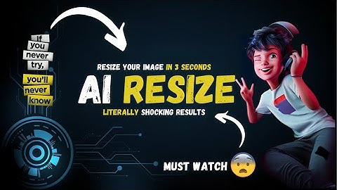 Resize Images with Artificial intelligence AI #ImageResize