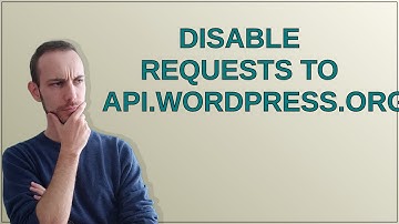 Wordpress: Disable requests to api.wordpress.org