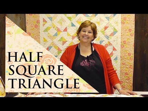 Half Square Triangle Quilt Using the Four Seasons Block