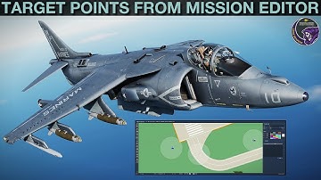 AV-8B Harrier: ATHS(Target Points From MISSION EDITOR) & JDAM Ripple Guide | DCS