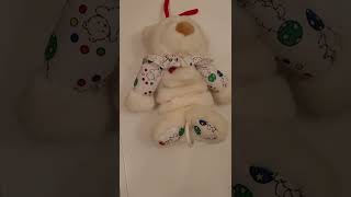 Vintage Carters Prestige Toy White Teddy Bear Wind Up Musical Plush