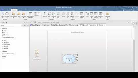 How enterprise architect create use case diagram