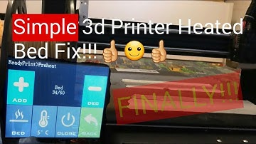 Simple 3d printer Heated Bed fix jgaurora A5 and other 3d printers.