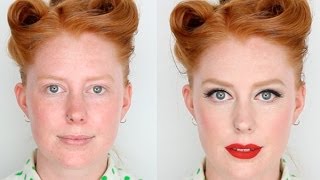 Vintage Vamp Pin Up Makeup Tutorial