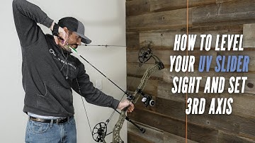 Hoe u uw Ultraview UV Slider-vizier waterpas stelt en de 3e as instelt