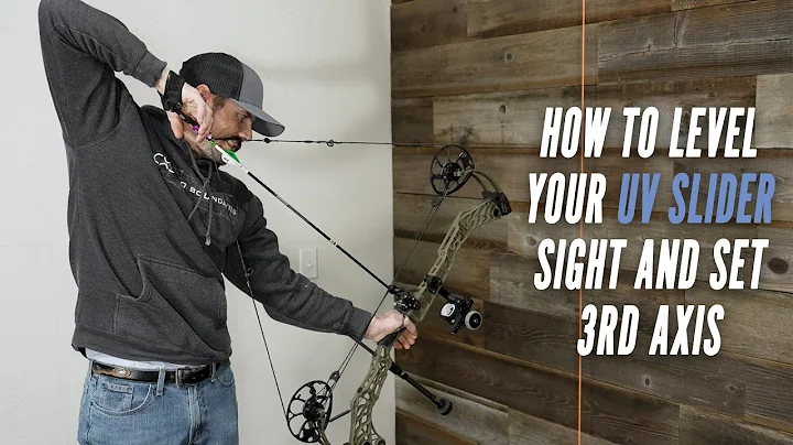 How to level your Ultraview UV Slider sight and set 3rd axis