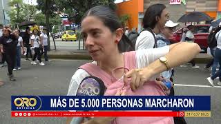 Multitudinaria movilización en Bucaramanga reunió sindicatos, docentes y estudiantes | Oro Noticias