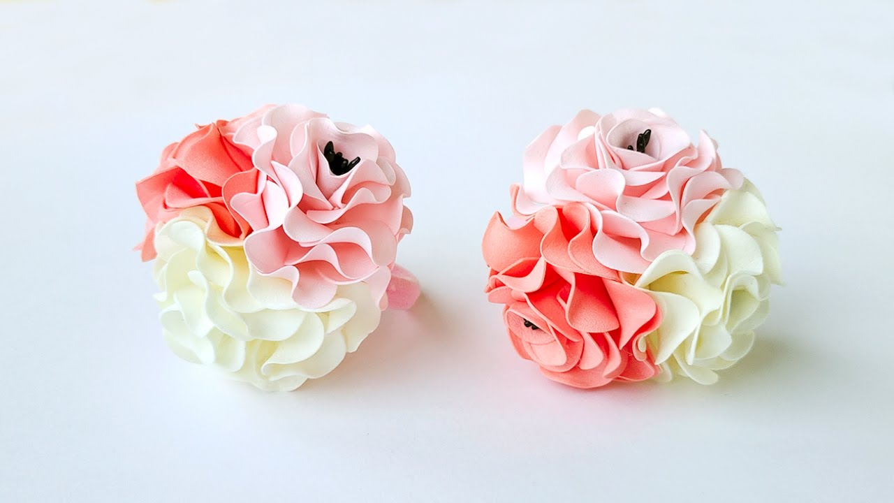 Только посмотрите на эти воздушные цветочки из фоамирана!!!!  DIY/flowers from foamiran