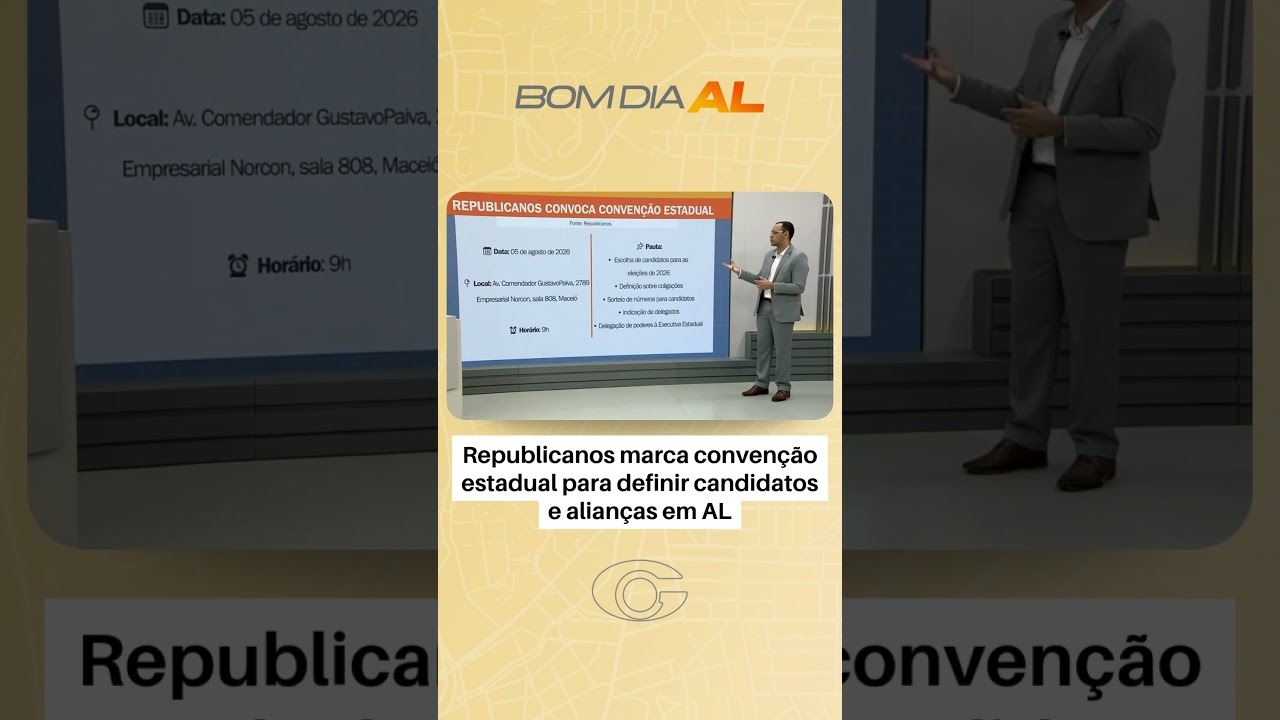 Republicanos marca convenção estadual para definir candidatos e alianças em AL