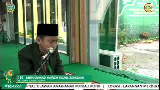 MTQN 2018 | TILAWAH ANAK PUTRA | JUARA 1 M HAFIZH FADHIL ZAMZAMI