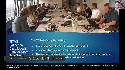TDWG 2020: Collections Descriptions Task Group - Working Sessions (CD)