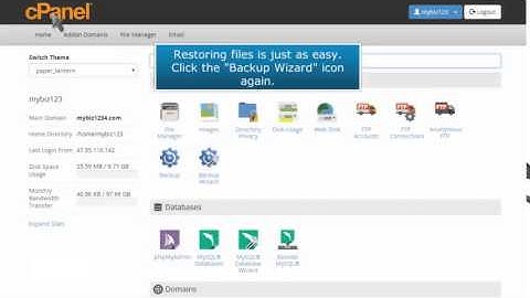 Tutorial cPanel - 015.Come realizzare un Backup del tuo sito web su cPanel