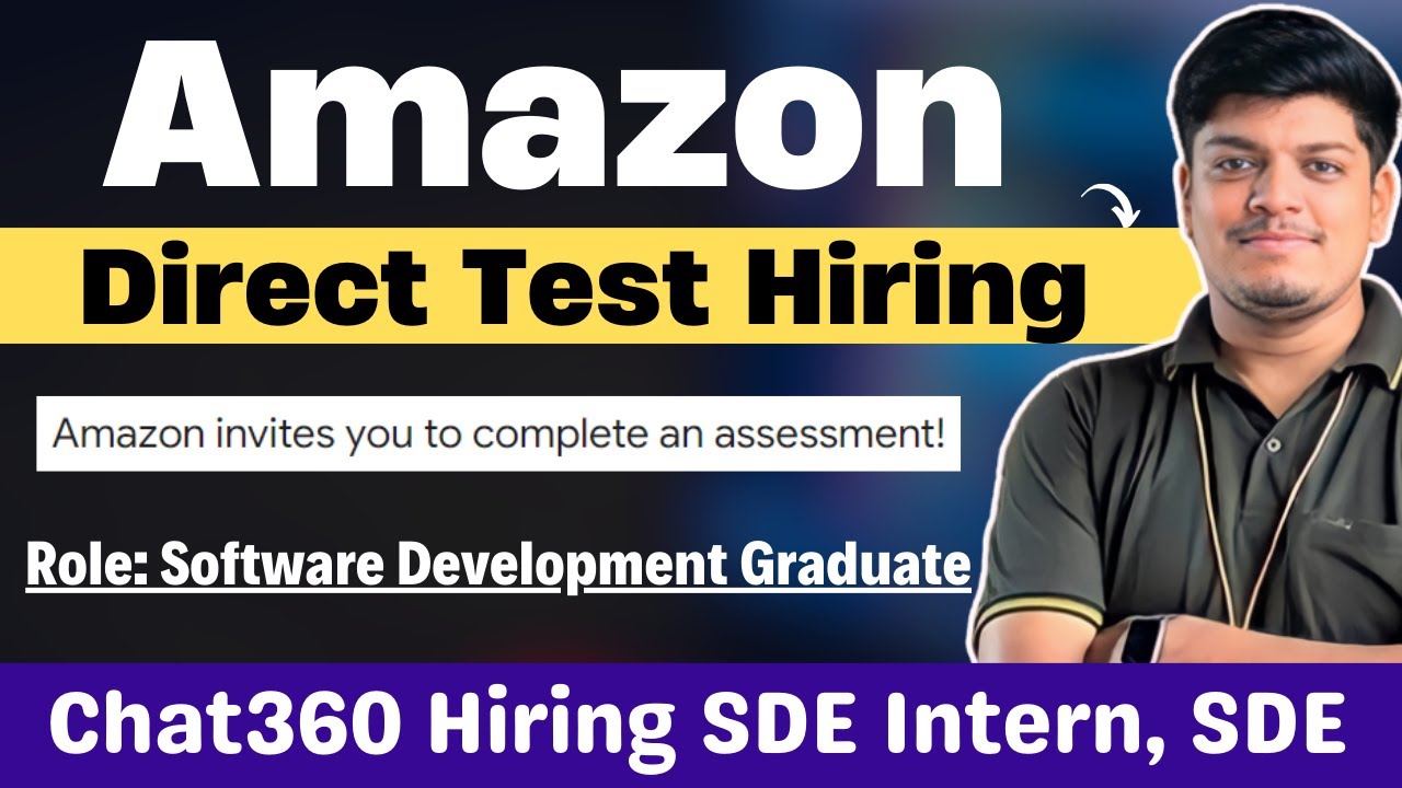 Amazon Direct Test Hiring | Software Development Test | 2022, 2023 ...
