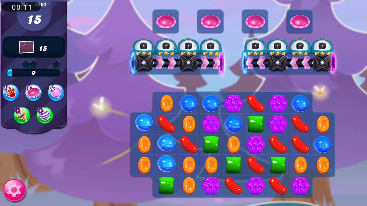 Candy crush saga level 1291 । Perfect moves to win 😱😱 Nightmarishly
