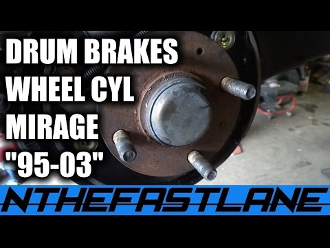 Drum Brake & Wheel Cylinder: How To Replace (Mitsubishi Mirage 2000)