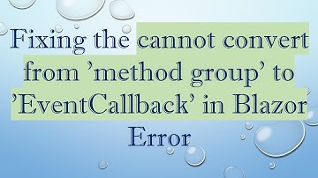 Fixing the cannot convert from 