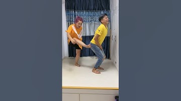 This routine is really too deep! #funny #familyfun #shorts