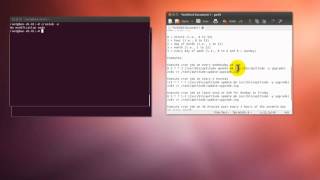 how to automatically update and upgrade ubuntu with crontab using cron job command line