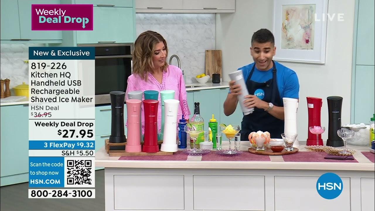 Kitchen HQ Handheld USB Rechargeable Shaved Ice Maker YouTube