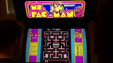 Ms. Pac-Man Arcade Cabinet MAME Gameplay w/ Hypermarquee