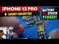 iPhone 13 Pro Battery 0% Stuck 🔥 Board Level Short Circuit Fixed 