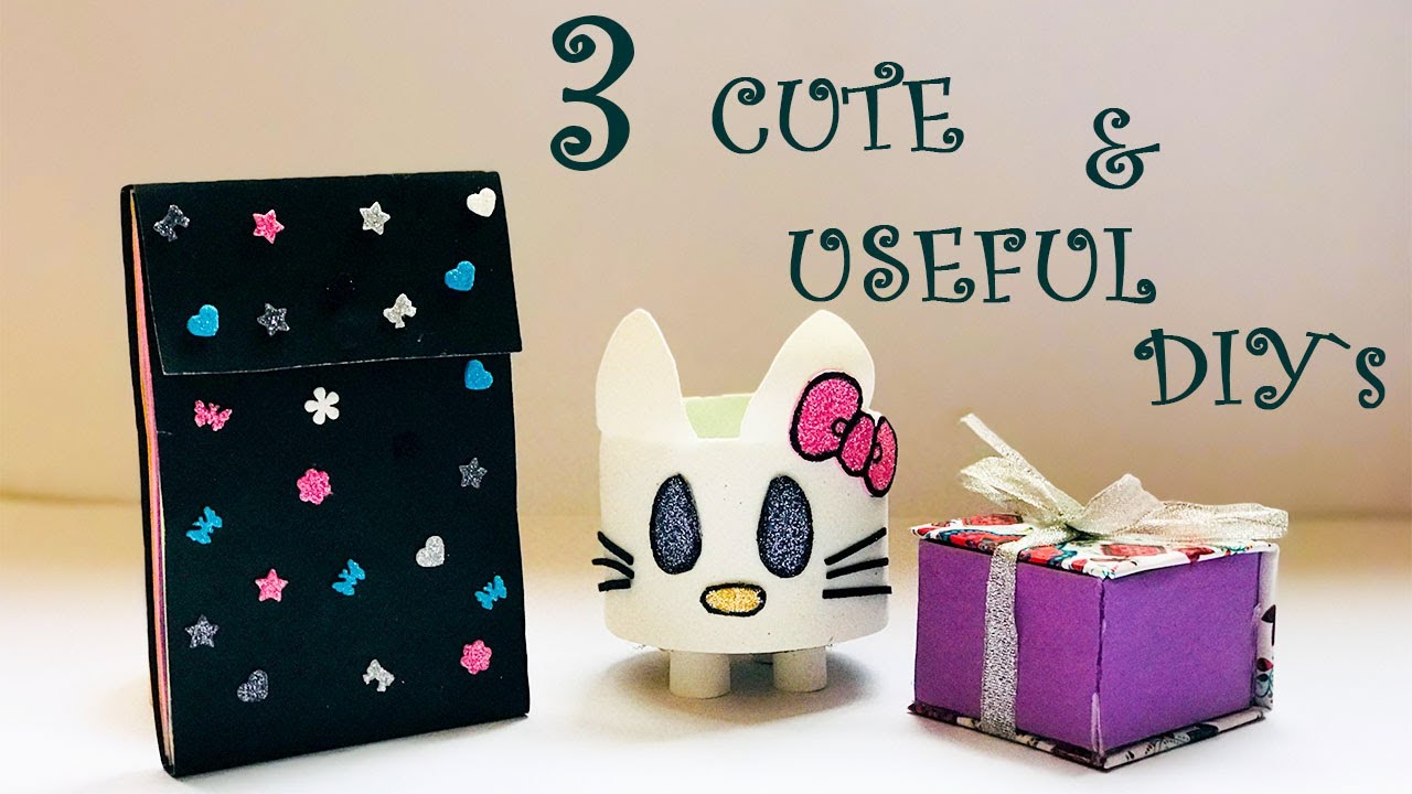 3 Cute Useful DIY Easy To Make DIY YouTube 3 Cute Useful DIY Easy To Make DIY YouTube