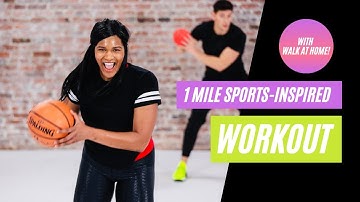 MARCH MADNESS | 1-Mile "Sports-Inspired" Workout by Walk at Home and Taja Wilson | No Equipment!
