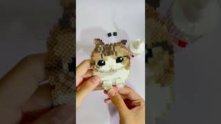 Perler Bead Cat With Moving Ears Tutorial 🐱