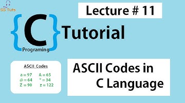 ASCII Codes in C Language