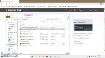 Installation of Sublime Text 3 editor for developing programs.