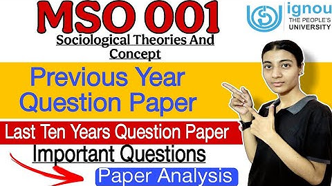 MSO-001| Previous Year Question Paper|Paper Analysis & Discussion|Ignou classes by Nisha| IGNOU