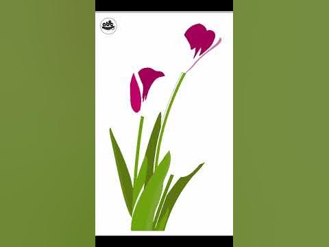 Python Turtle Graphics - 33 || Tulips || Art by Code #shorts - YouTube